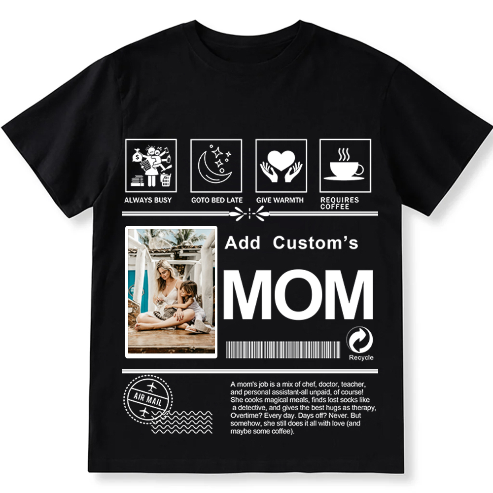 MOM Custom Unisex Fit Cotton T-Shirt wearishow