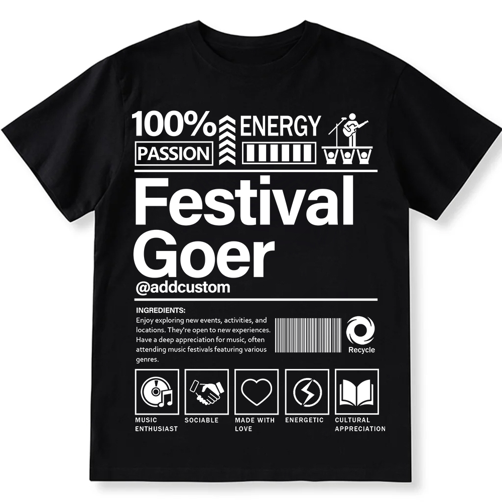 Addcustom  Festival Gover Personalized Custom Unisex Fit Cotton T-Shirt wearishow