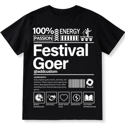 Addcustom  Festival Gover Personalized Custom Unisex Fit Cotton T-Shirt wearishow