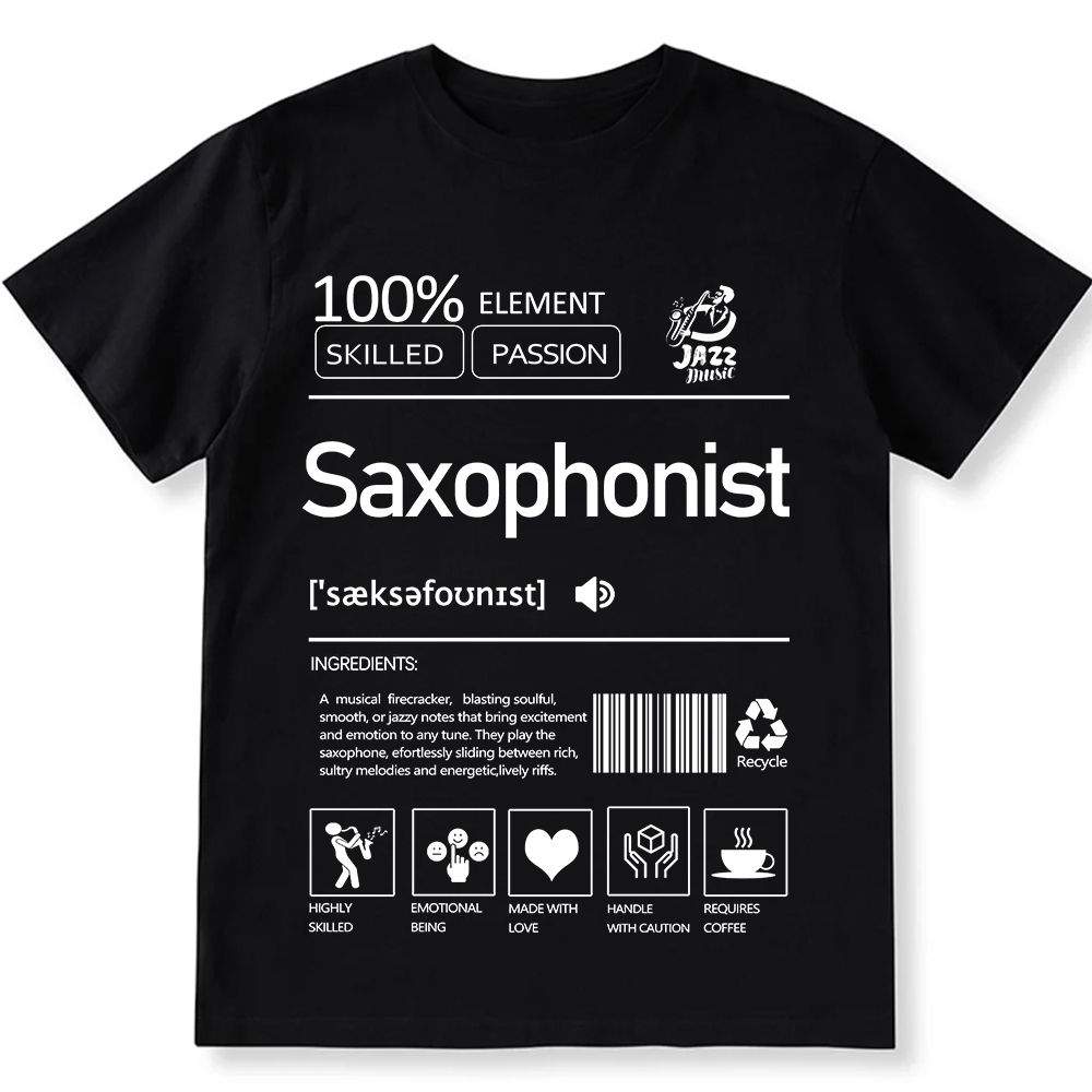 Saxophonist Unisex Fit Cotton T-Shirt wearishow