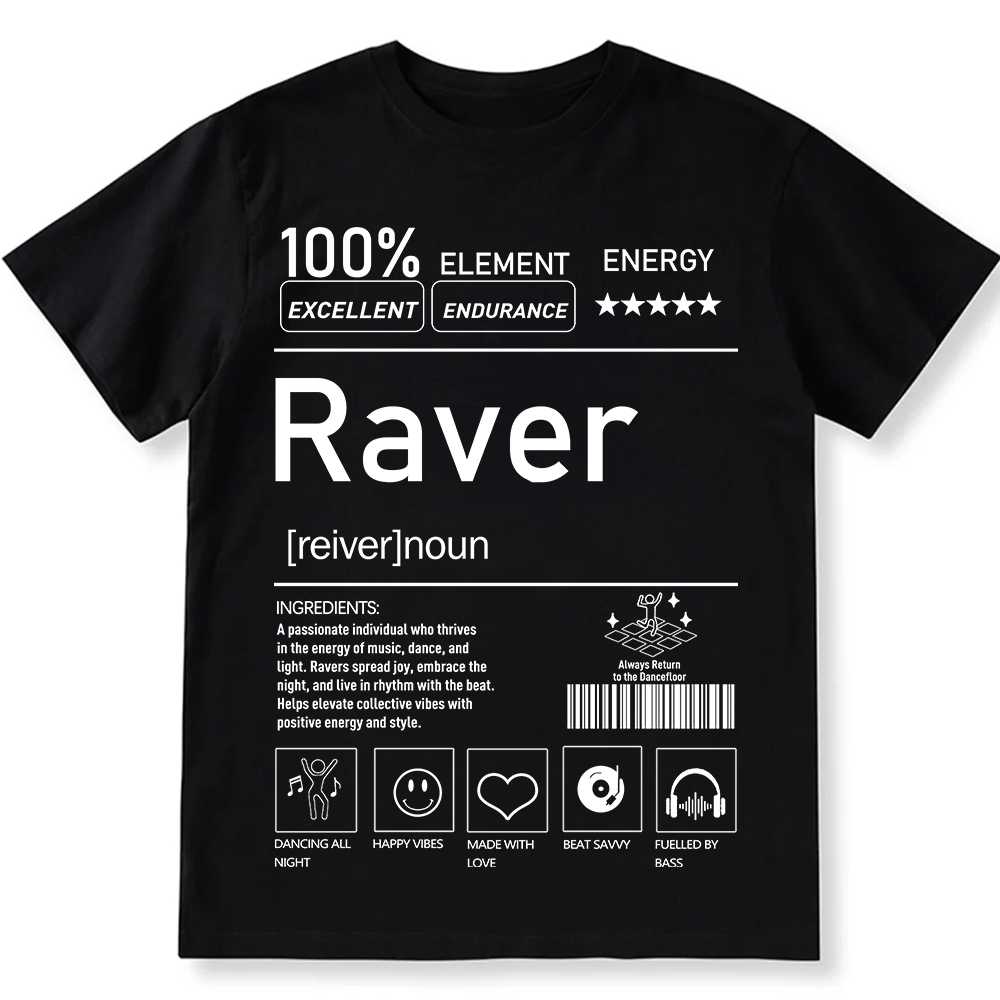 Raver Unisex Fit Cotton T-Shirt wearishow