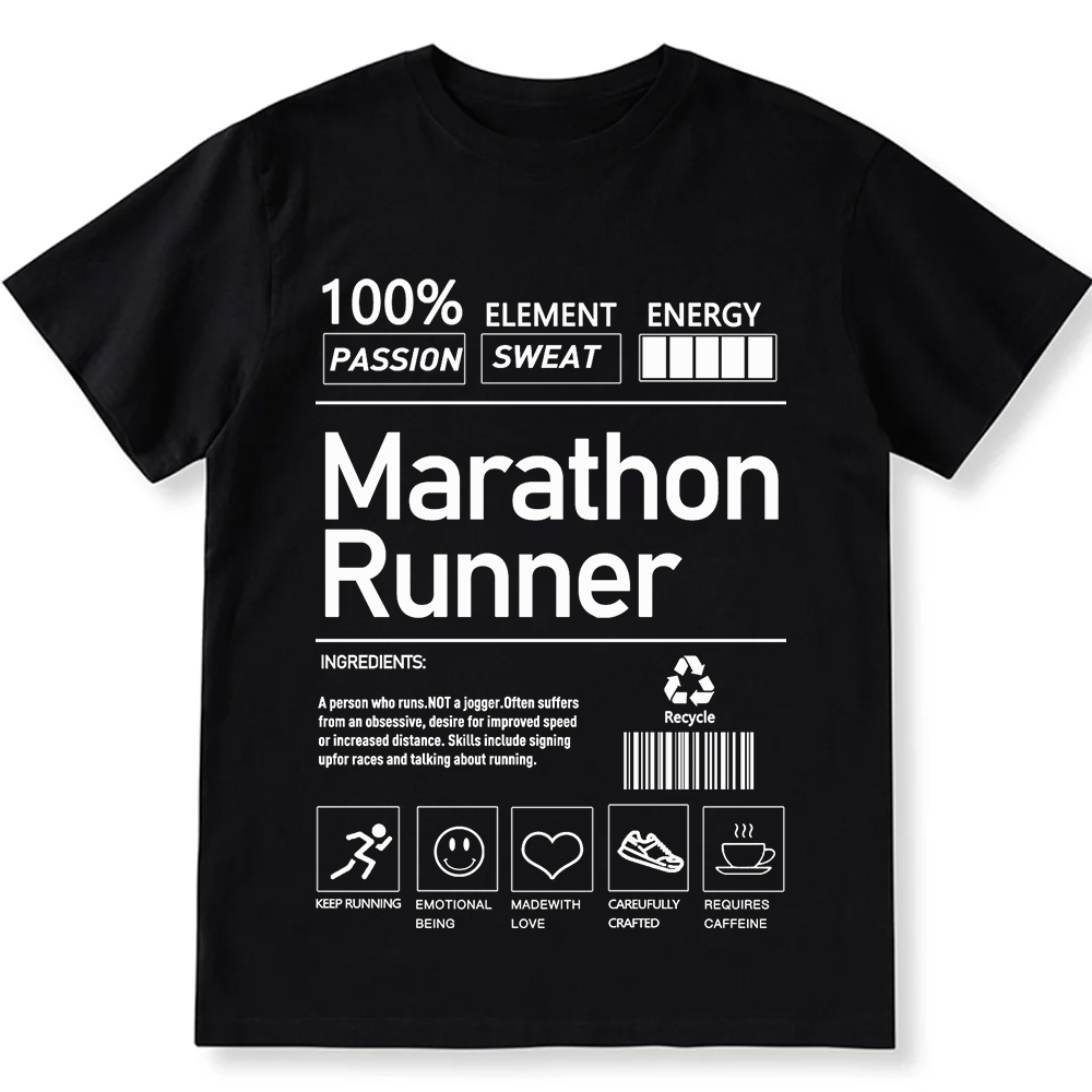 Marathon Runner Unisex Fit Cotton T-Shirt wearishow