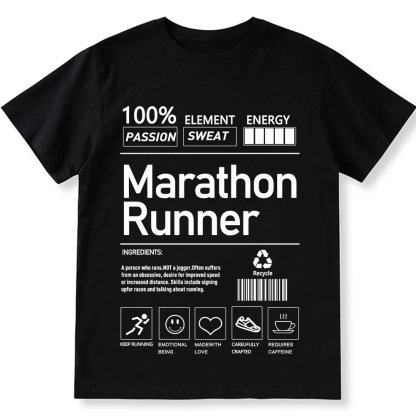 Marathon Runner  Unisex Fit Cotton T-Shirt wearishow