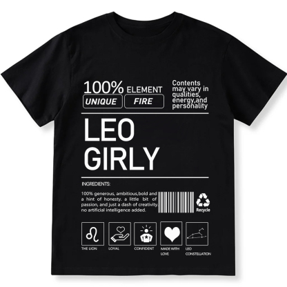 Leo Girly  Unisex Fit Cotton T-Shirt wearishow