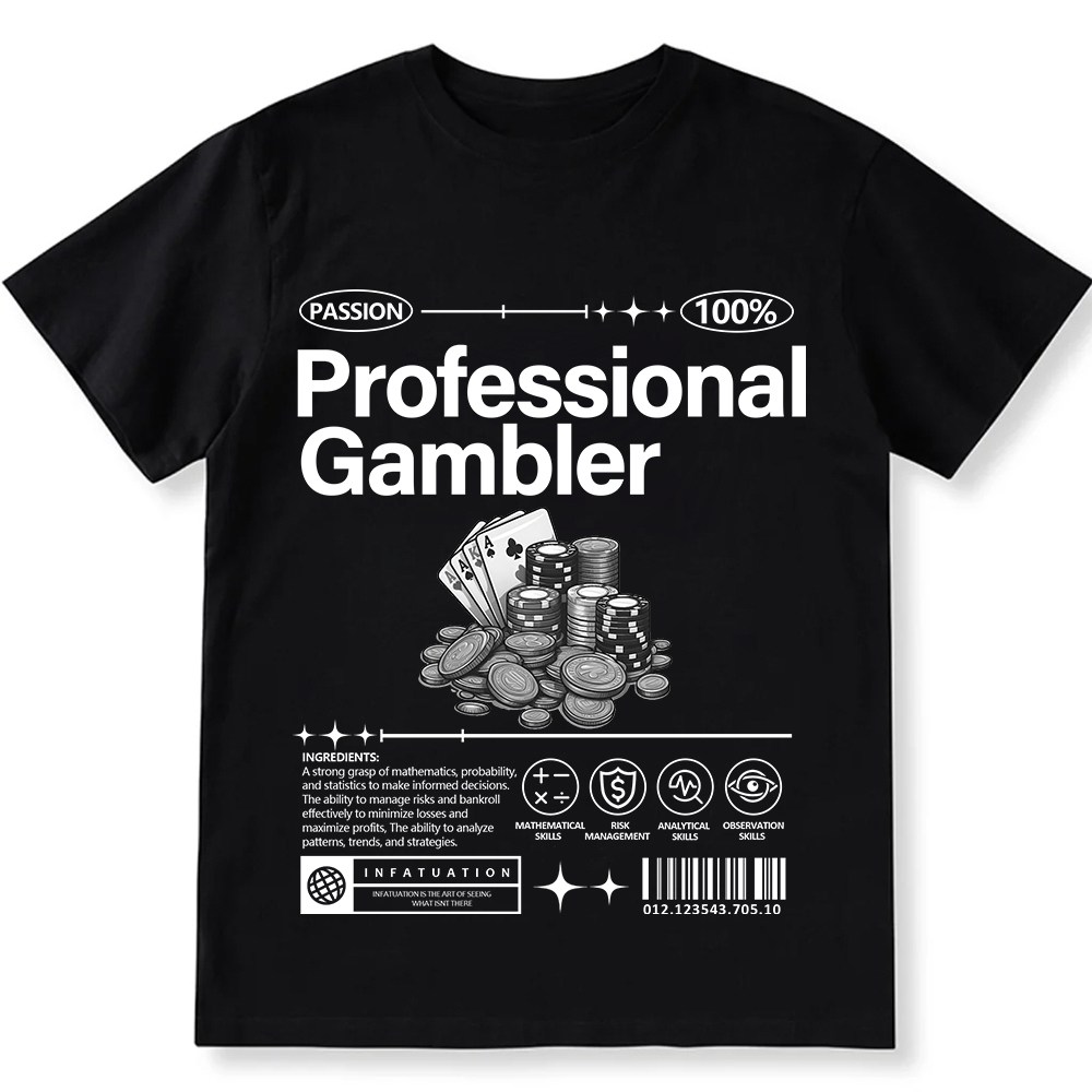 Professional Gambler Unisex Fit Cotton T-Shirt wearishow