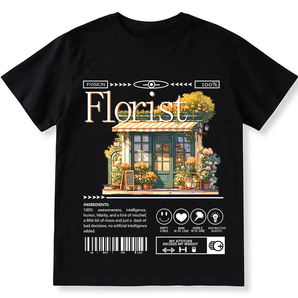 Florist Unisex Fit Cotton T-Shirt wearishow