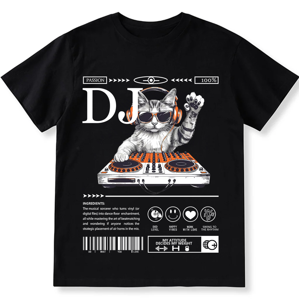 DJ Unisex Fit Cotton T-Shirt wearishow