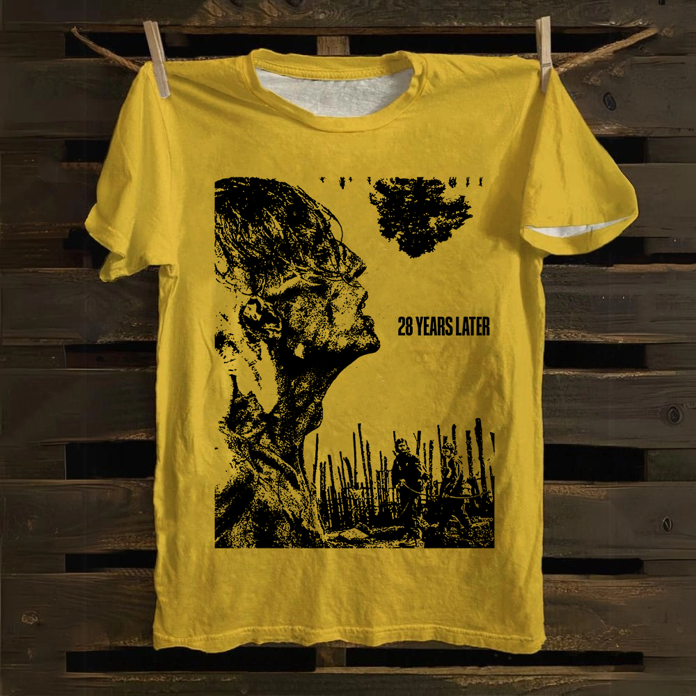 Unisex Vintage 28 years later horror movie 2025 Cotton T-Shirt
