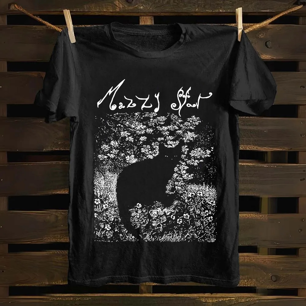 Unisex Vintage  Mazzy Star Band Cotton T-Shirt