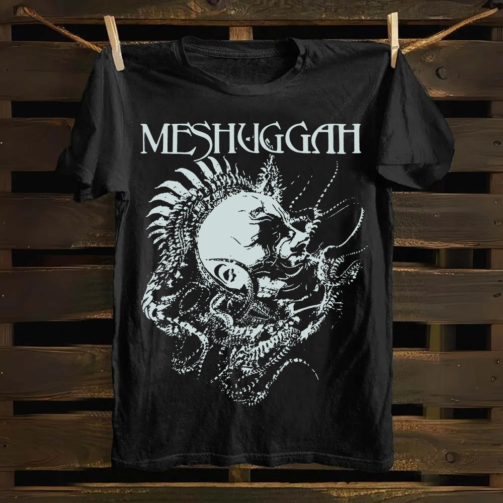 Unisex Vintage Meshuggah Metal Band cotton T-Shirt