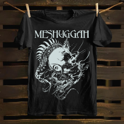 Unisex Vintage Meshuggah Metal Band cotton T-Shirt