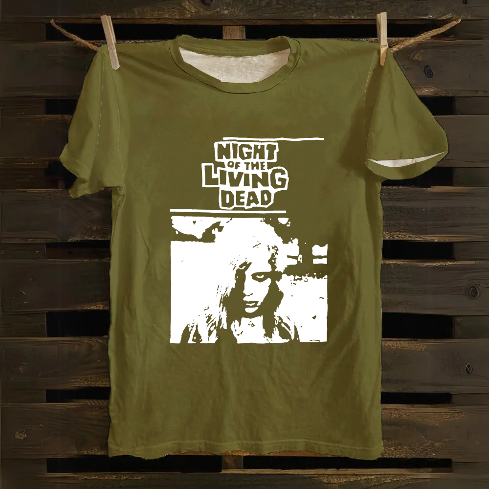 Unisex Vintage  Night of the living dead 1990 horror movie Cotton T-Shirt