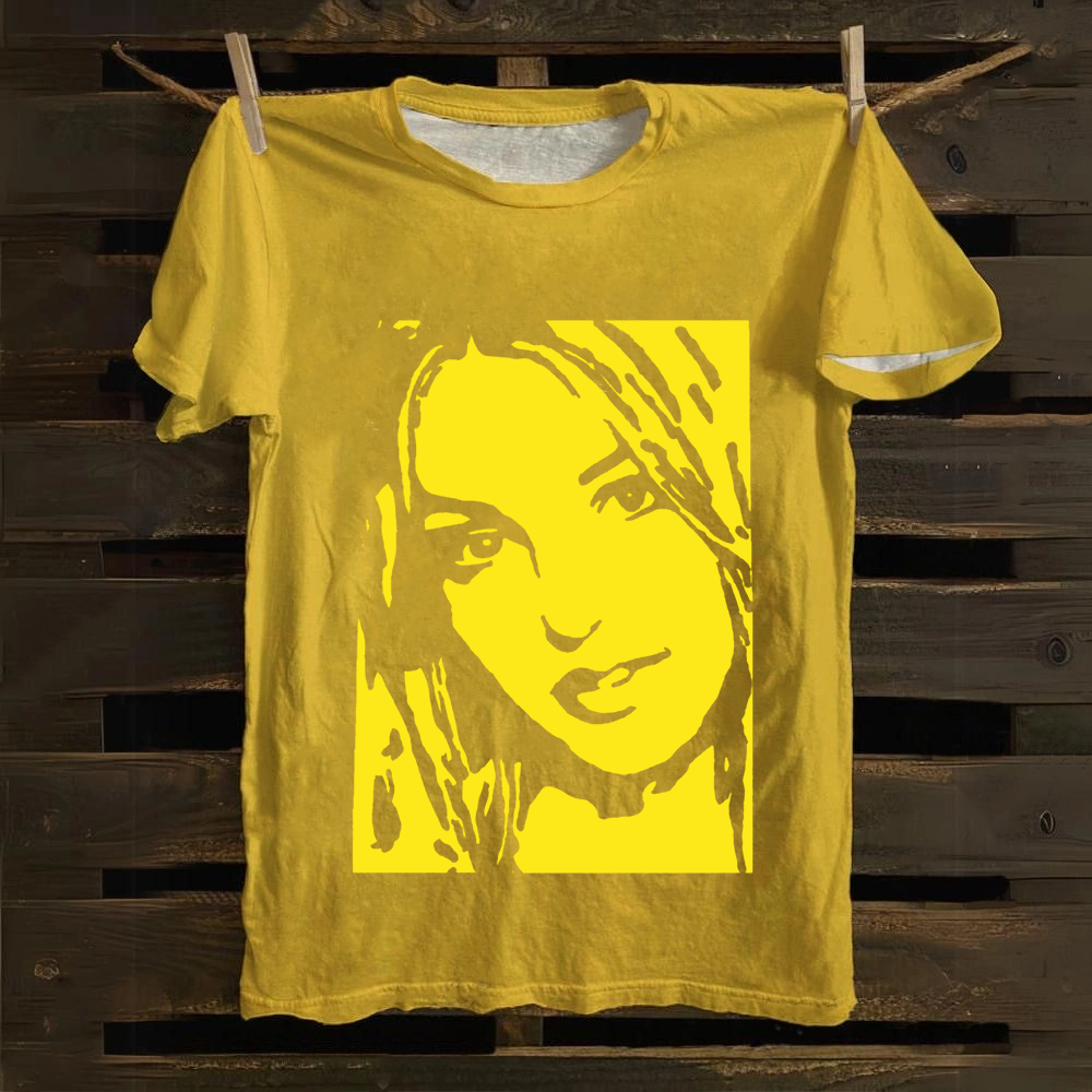 Unisex Vintage  Britney Singer  Cotton T-Shirt