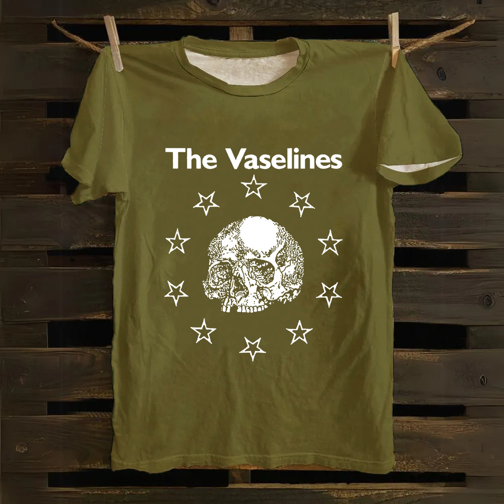 Unisex Vintage The Vaselines Rock Band  Cotton T-Shirt