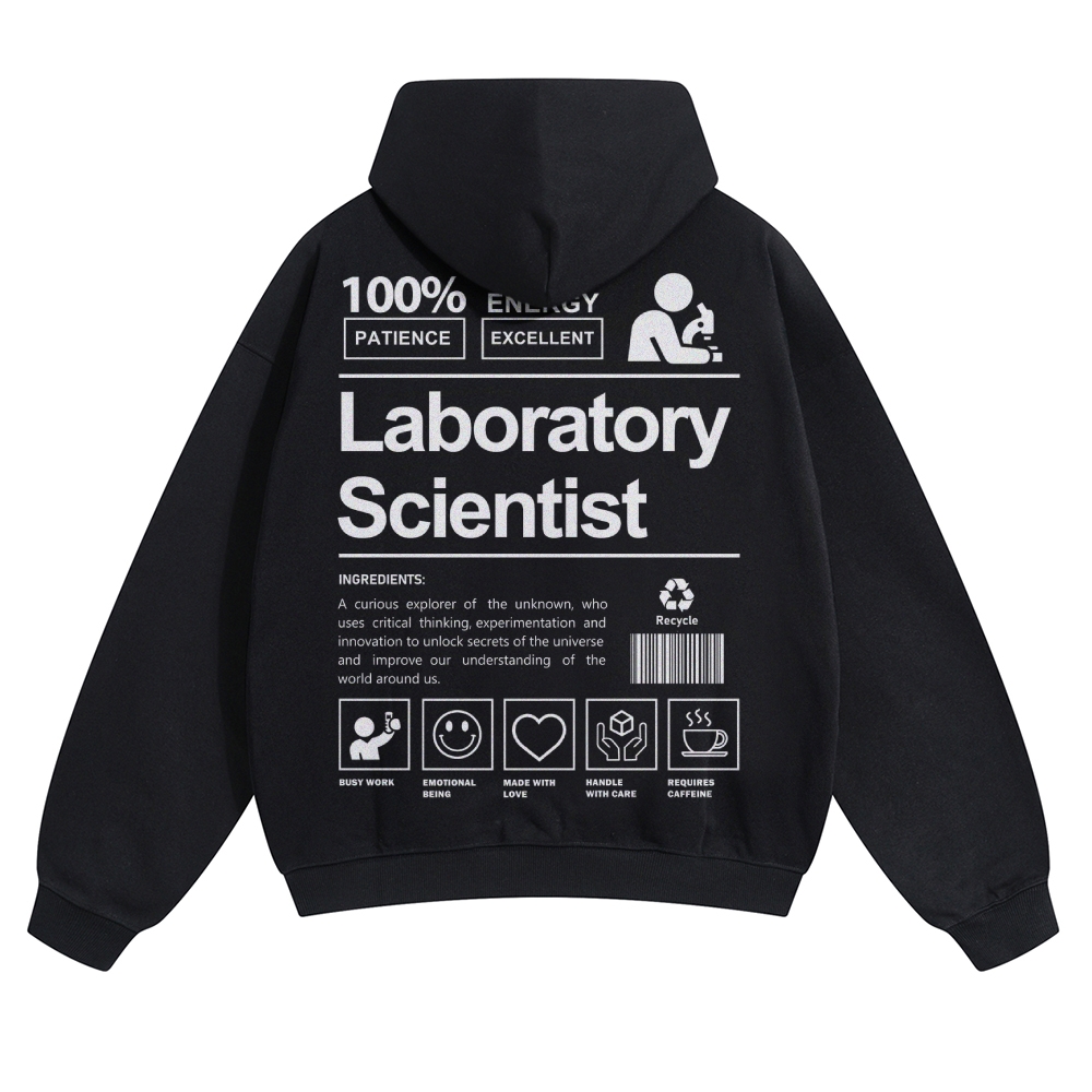 Laboratory Scientist Solid Color Hoodie