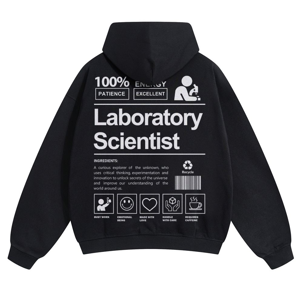 Laboratory Scientist Solid Color Hoodie