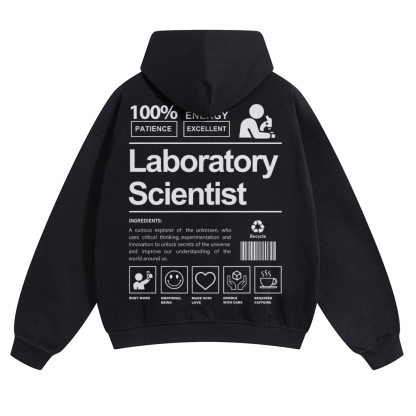 Laboratory Scientist Solid Color Hoodie