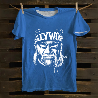 Unisex Vintage  Wrestling WCW Hollywood Hulk Hogan  Cotton T-Shirt