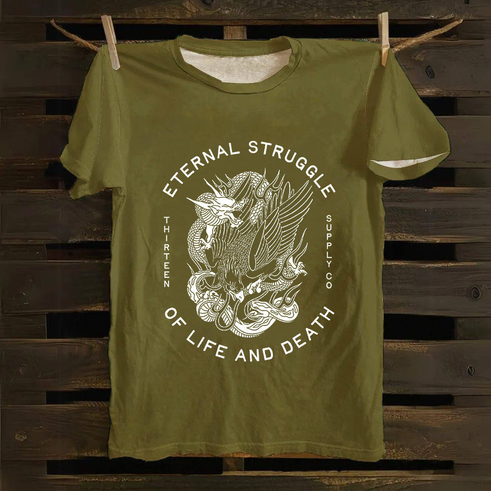 Unisex Vintage Eternity Art Cotton T-Shirt