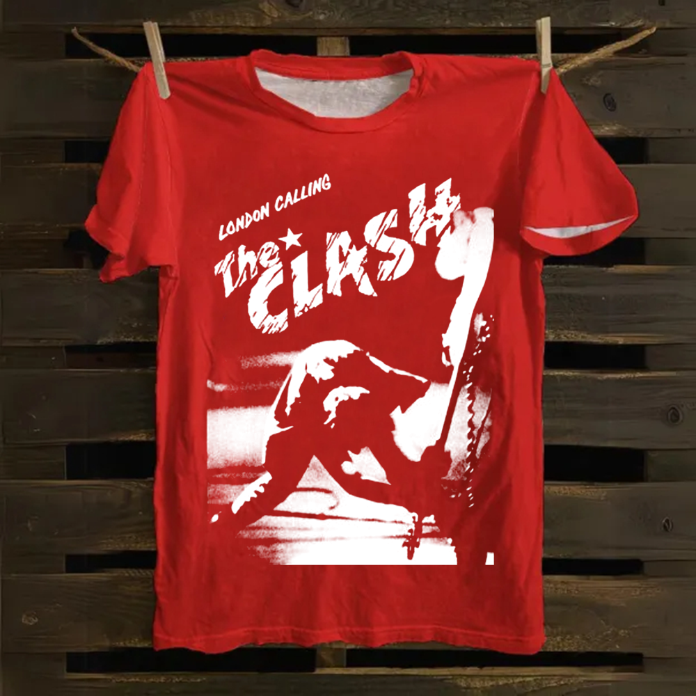 Vintage The Clash Punk Band  cotton T-Shirt