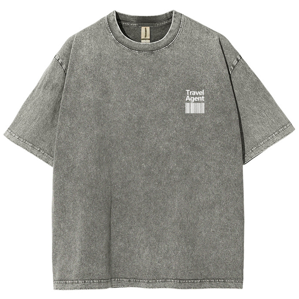 Travel Agent Unisex Fit Washed T-Shirt