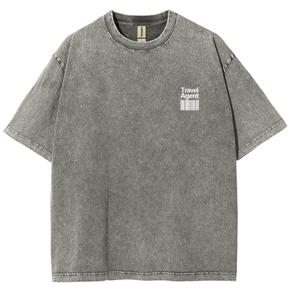 Travel Agent Unisex Fit Washed T-Shirt