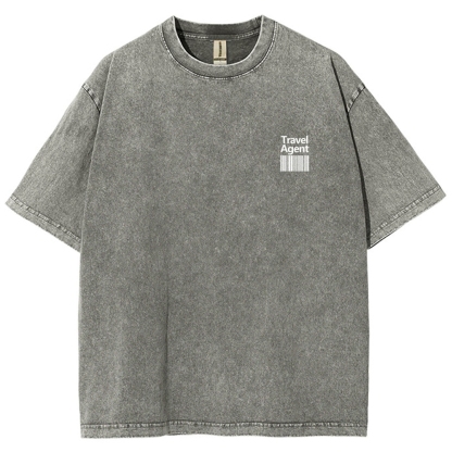 Travel Agent Unisex Fit Washed T-Shirt