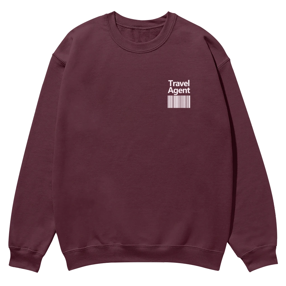 Travel Agent Casual Crewneck Sweatshirt