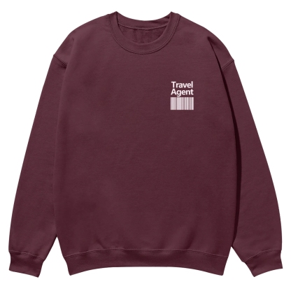 Travel Agent Casual Crewneck Sweatshirt