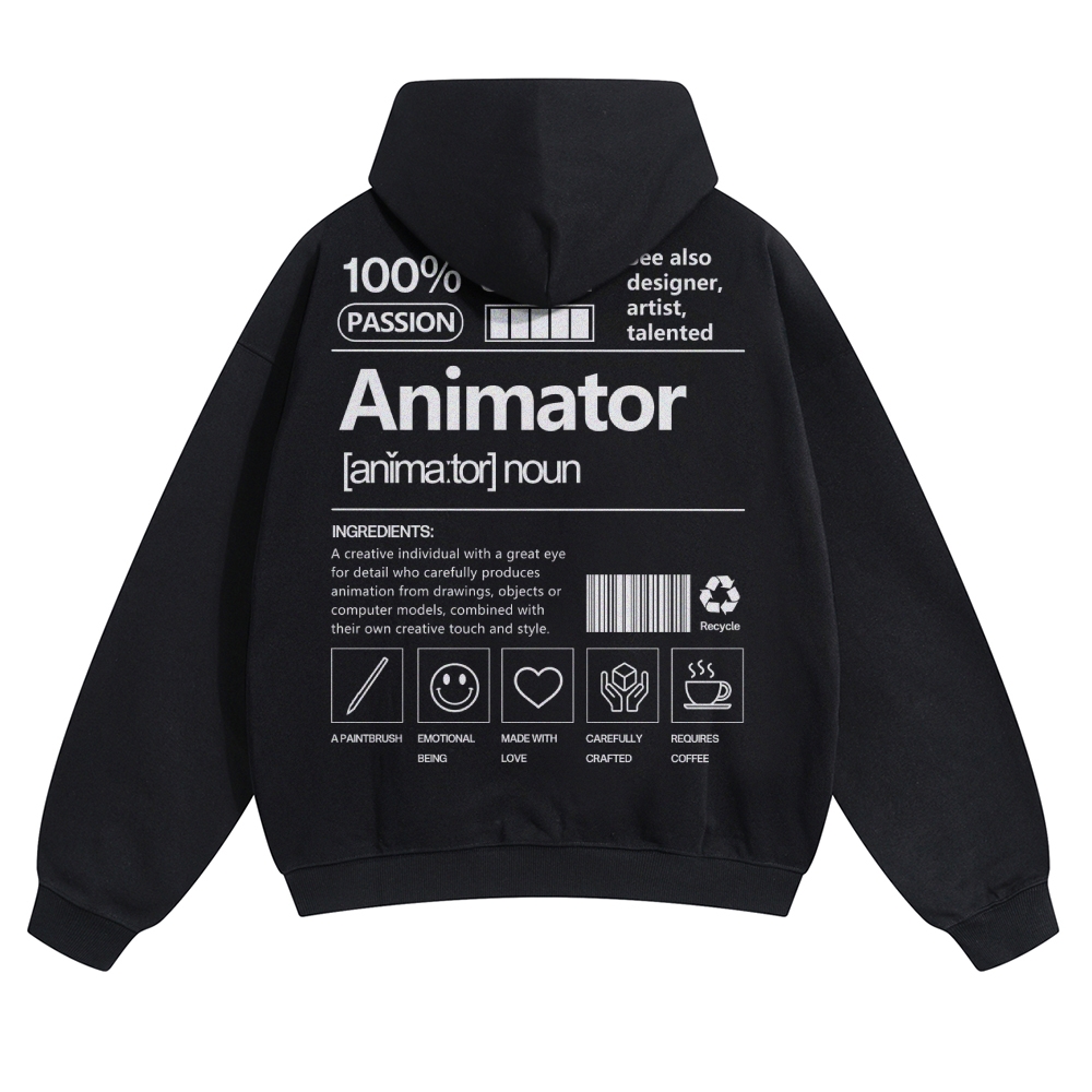 Animator Solid Color Hoodie