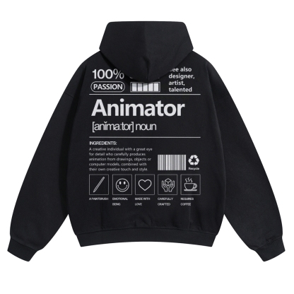 Animator Solid Color Hoodie
