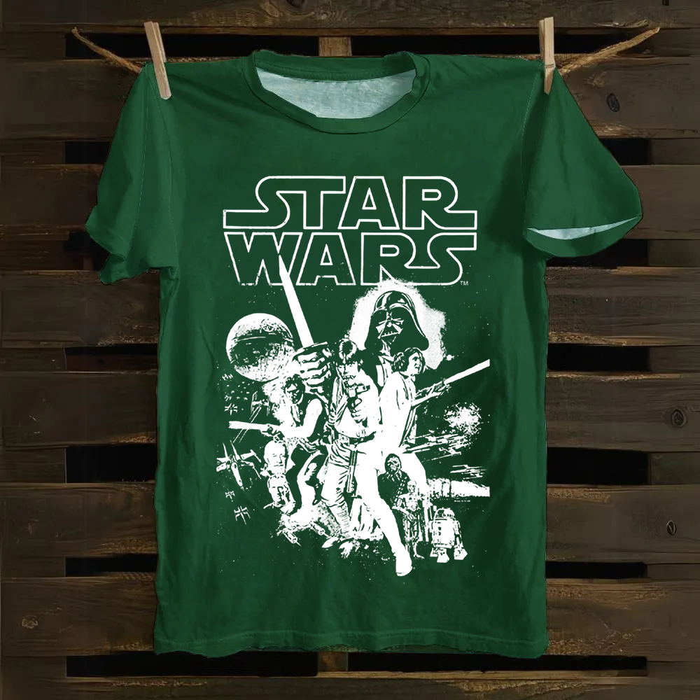 Unisex Vintage  Star Wars Movie Cotton T-Shirt