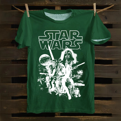 Unisex Vintage  Star Wars Movie Cotton T-Shirt