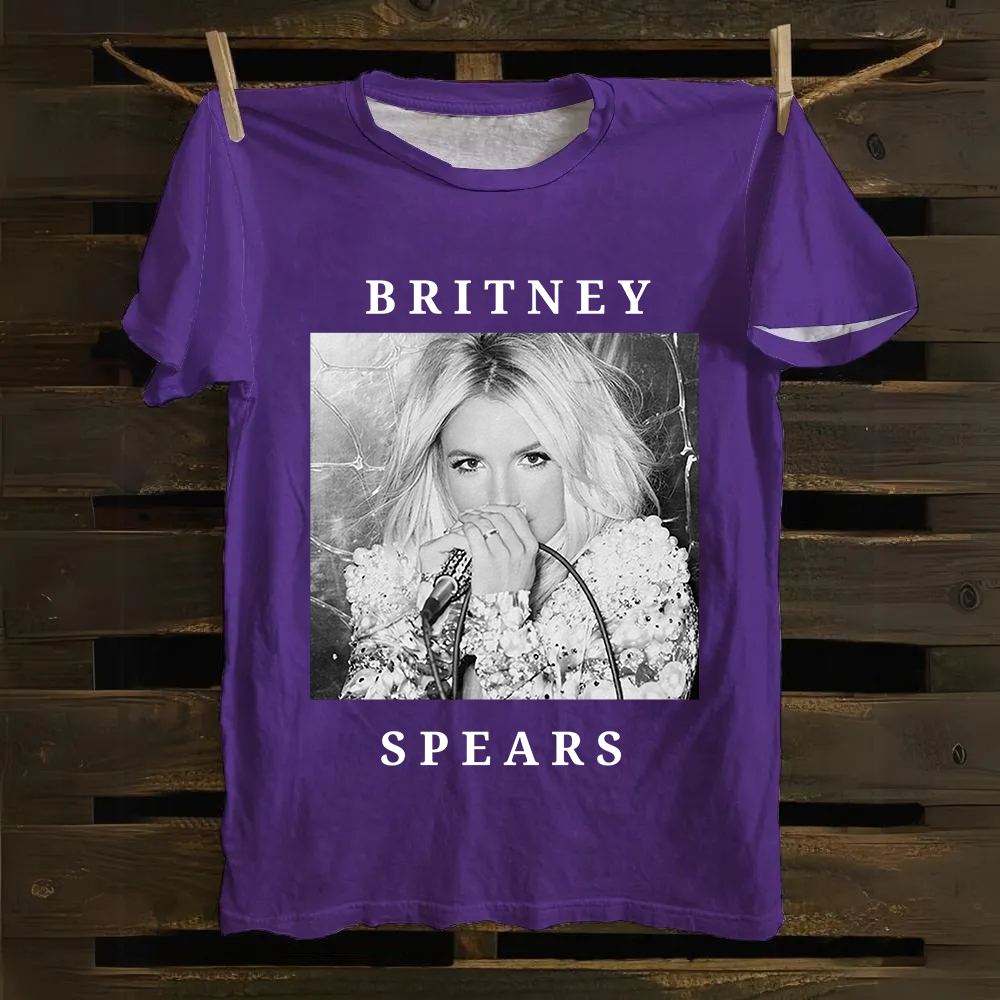 Unisex Vintage  Britney Spears Cotton T-Shirt
