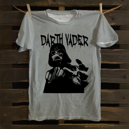 Darth Vader Star Wars Movie Casual Printed Cotton T-Shirt