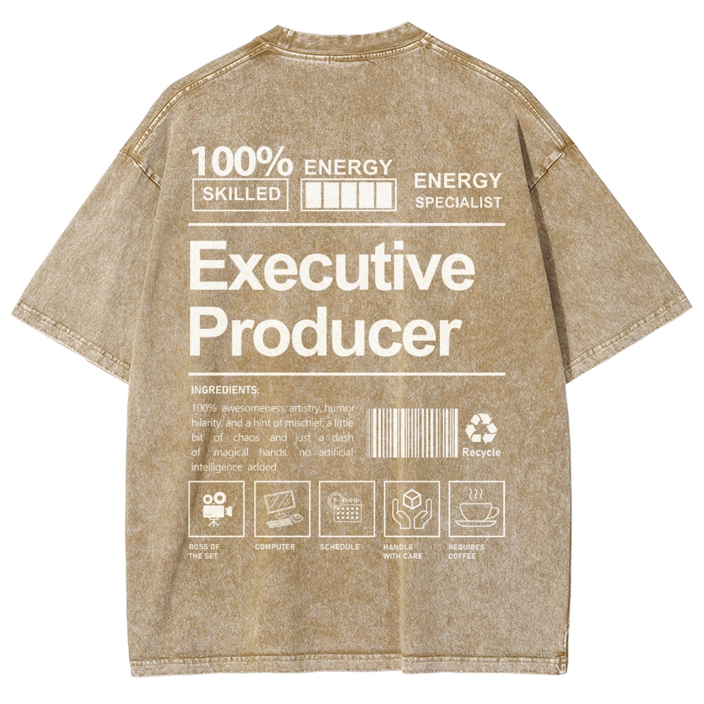 Executive Producer Unisex Fit Washed T-Shirt