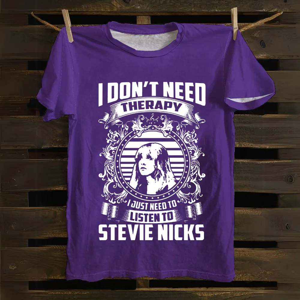 Unisex Vintage Stevie Nicks Singer Cotton T-Shirt