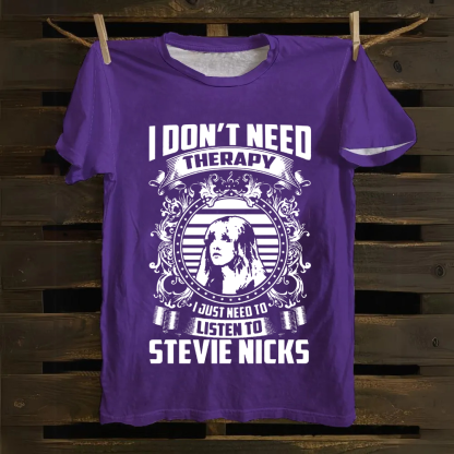 Unisex Vintage Stevie Nicks Singer Cotton T-Shirt