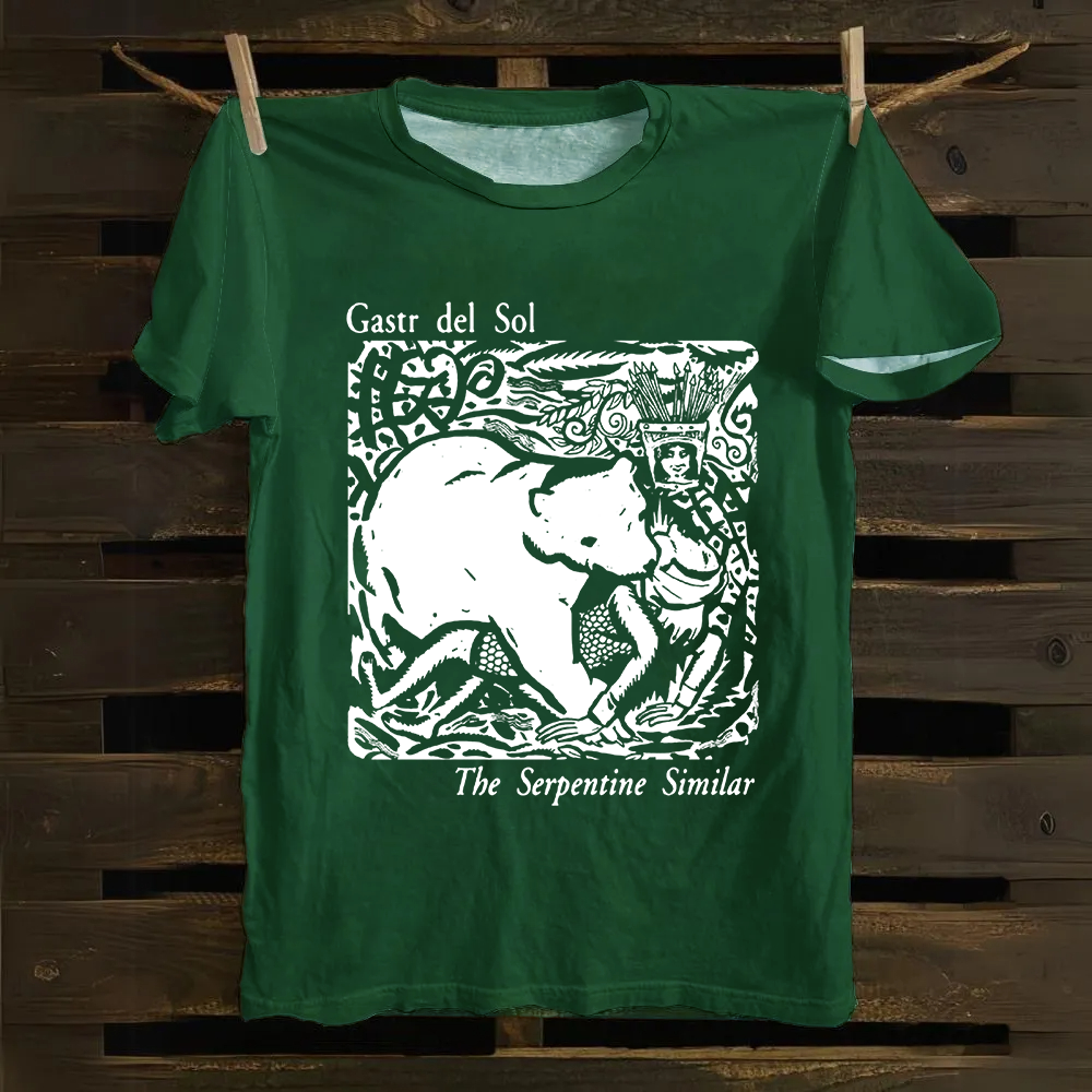 Unisex Vintage  Gastr del Sol Band Cotton T-Shirt
