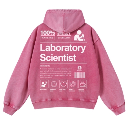Laboratory Scientist Casual Washed Hoodie