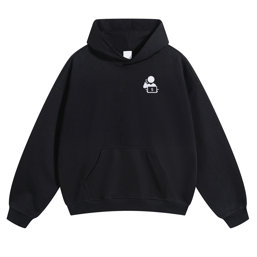 Trader Solid Color Hoodie