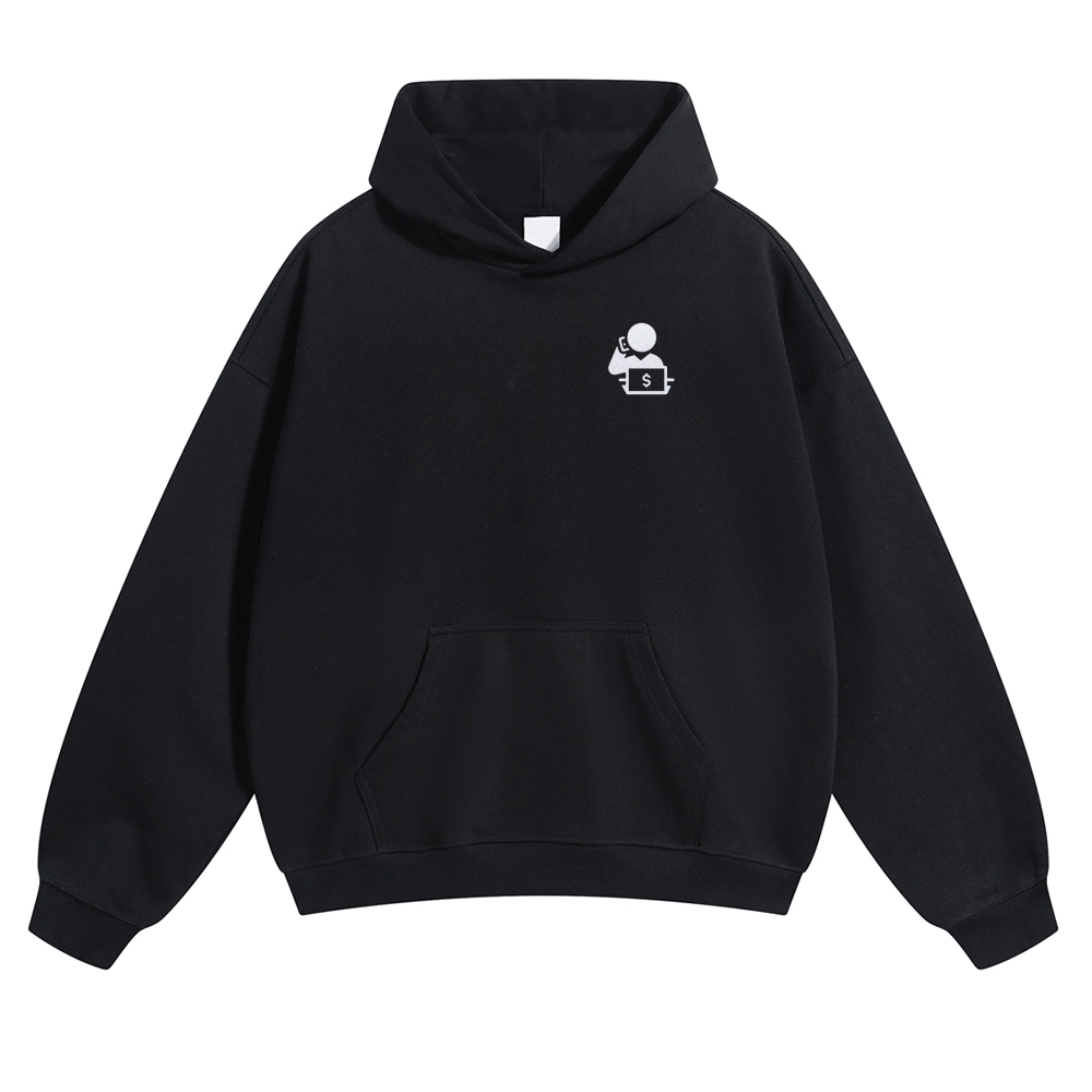 Trader Solid Color Hoodie