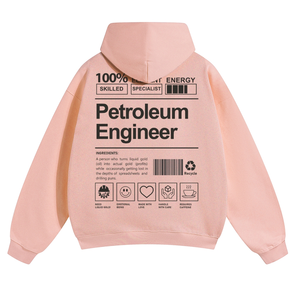 Petroleum Engineer Solid Color Hoodie