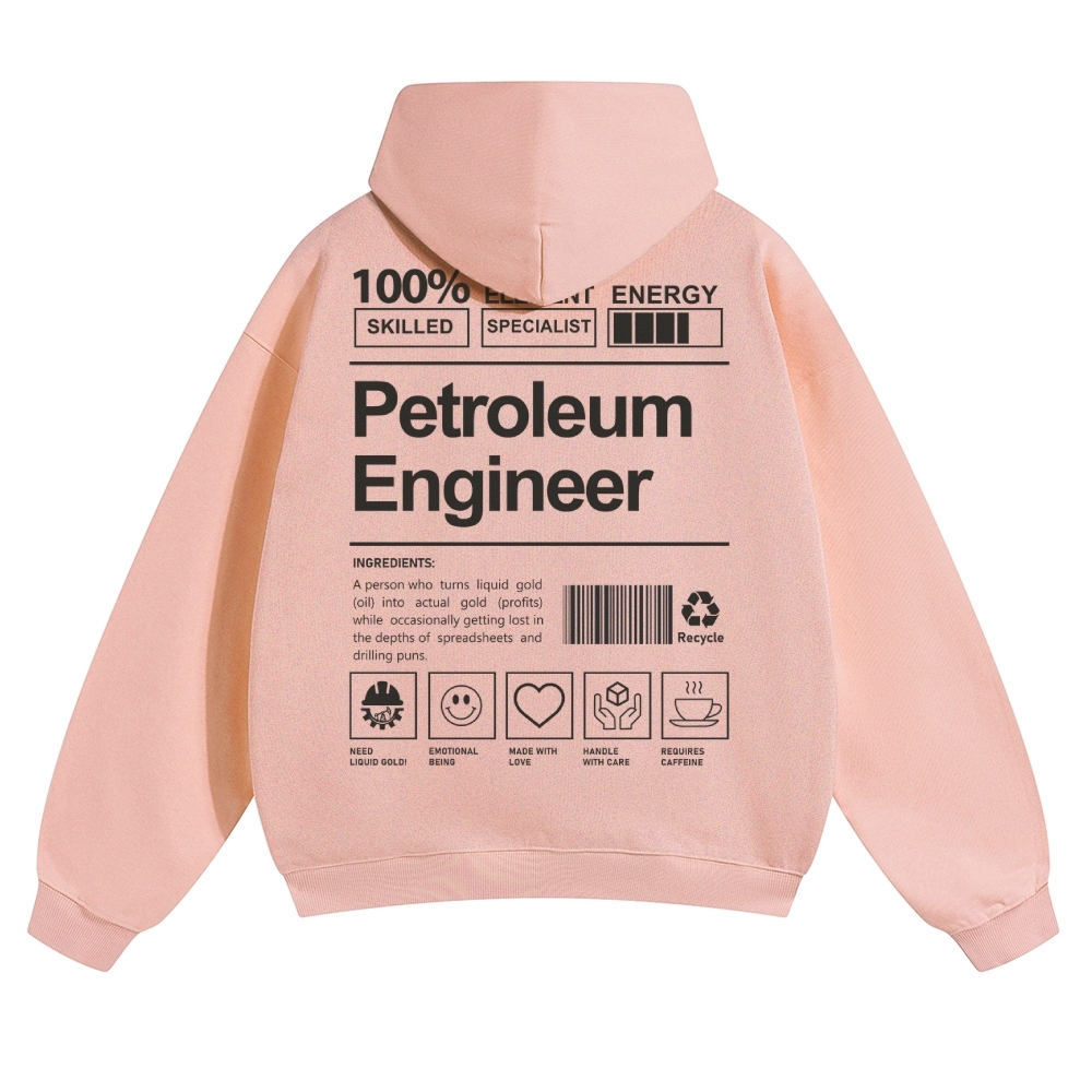 Petroleum Engineer Solid Color Hoodie
