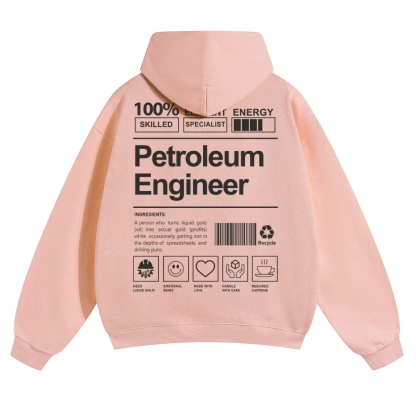 Petroleum Engineer Solid Color Hoodie