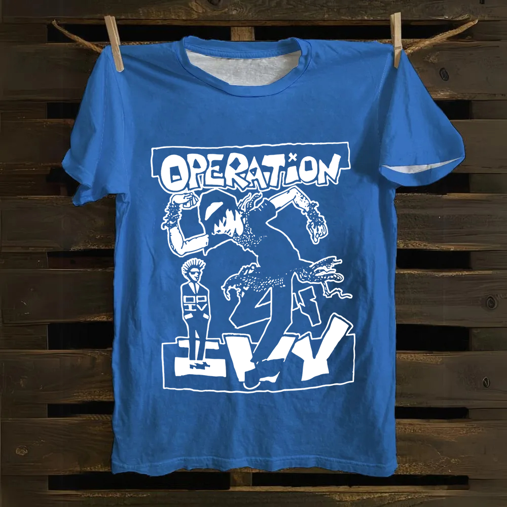 Unisex Vintage  Operation Ivy Band Cotton T-Shirt