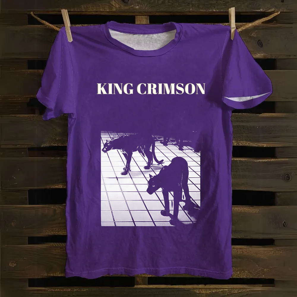 Unisex Vintage King Crimson Band Cotton T-Shirt