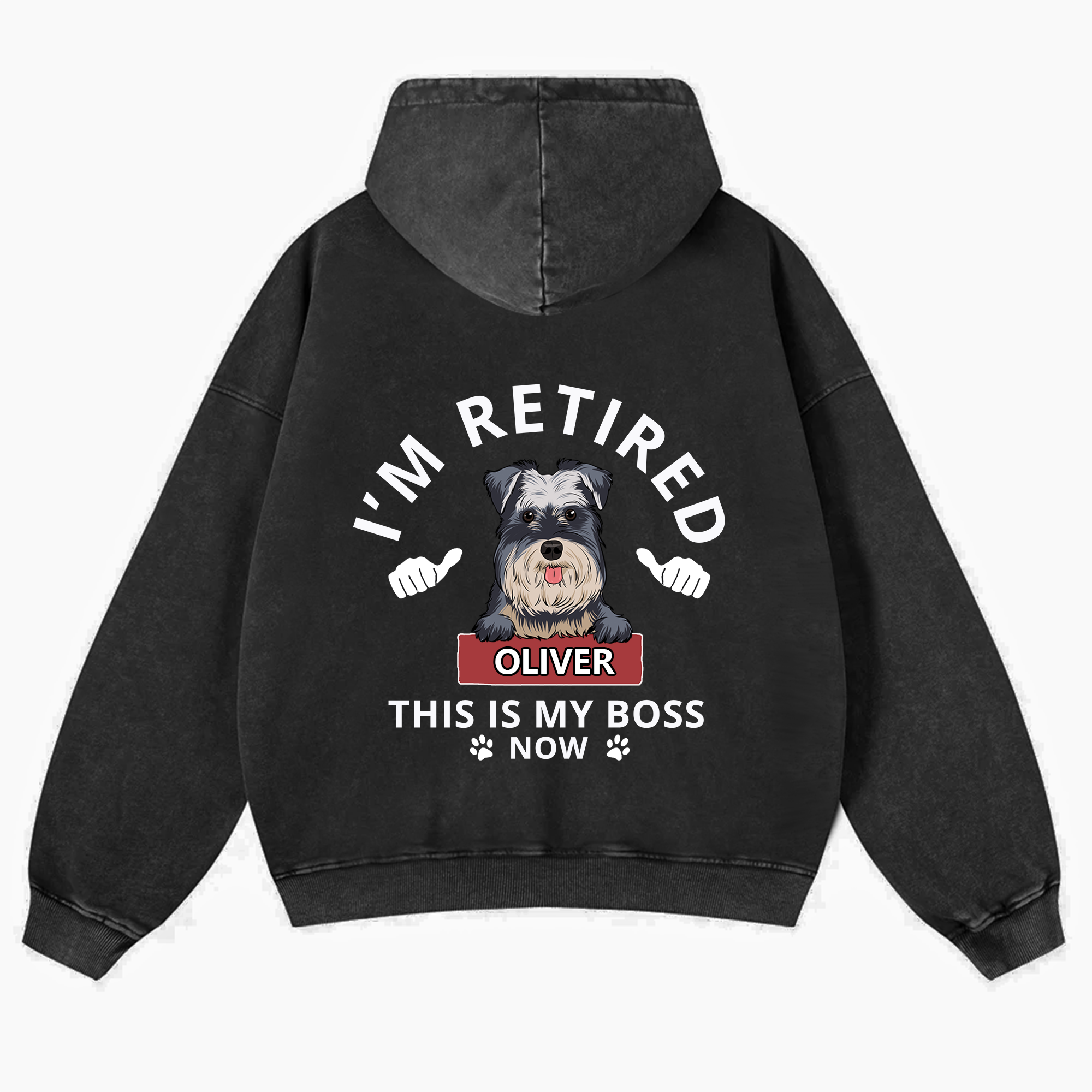This Is My Boss - Personalized Custom Unisex Washed Hoodie