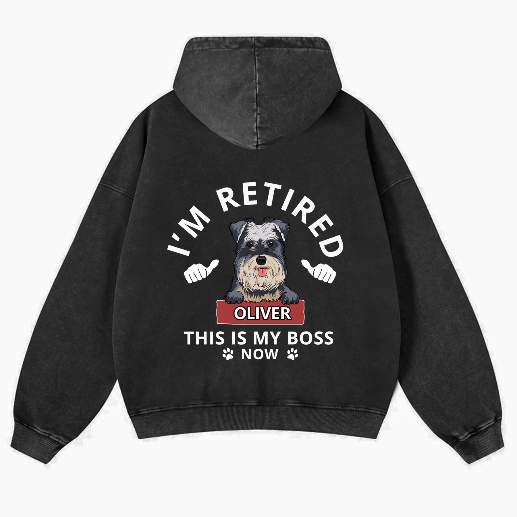 This Is My Boss - Personalized Custom Unisex Washed Hoodie