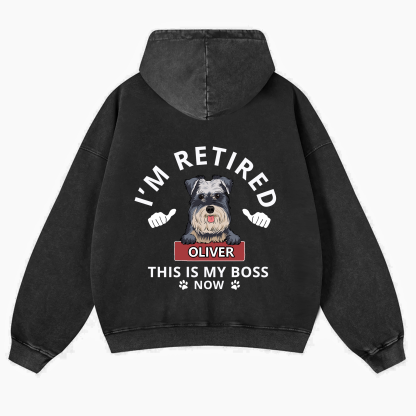 This Is My Boss - Personalized Custom Unisex Washed Hoodie